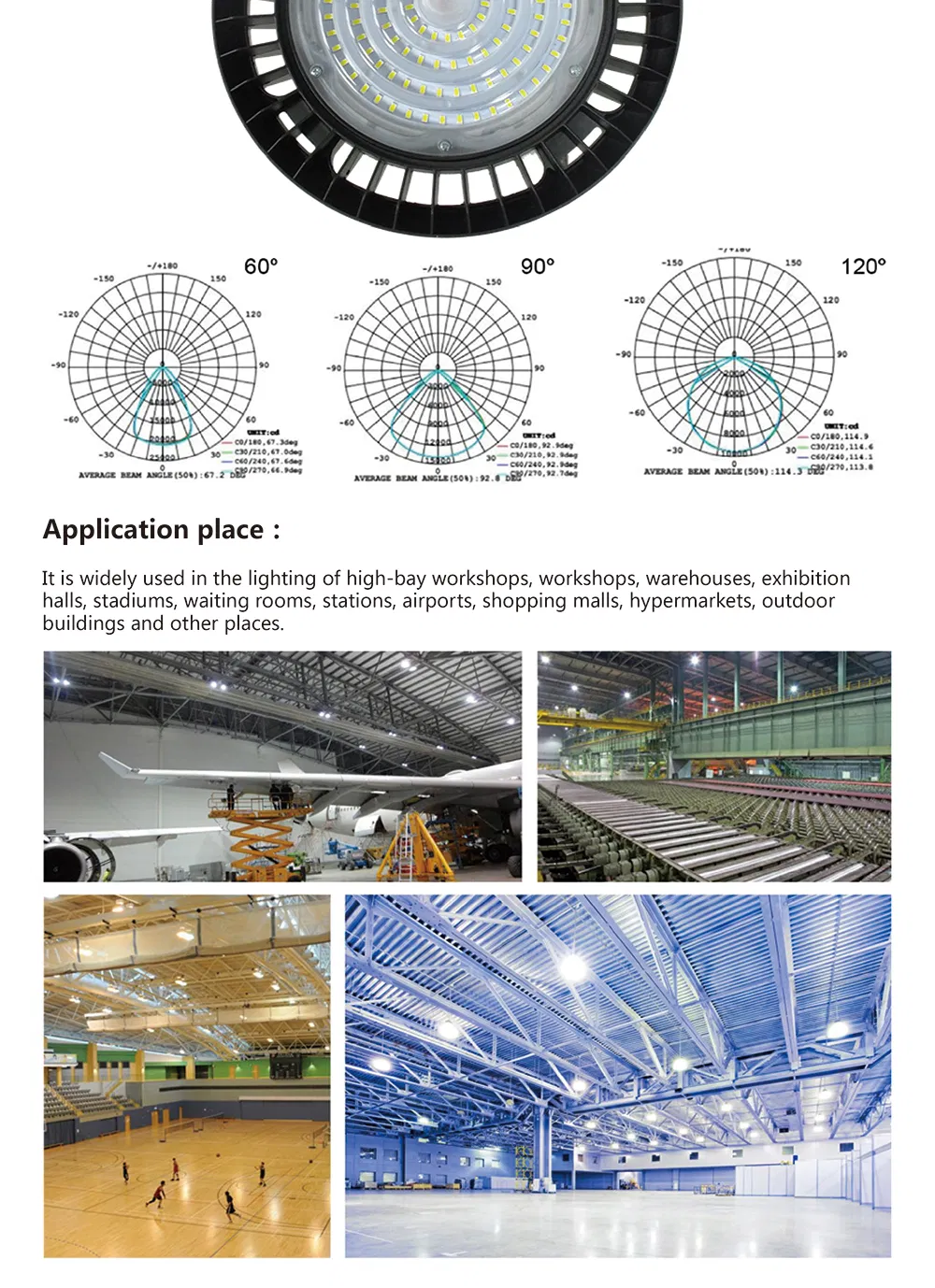 Meanwell Driver Industry Lights 150W LED Highbay Fixture