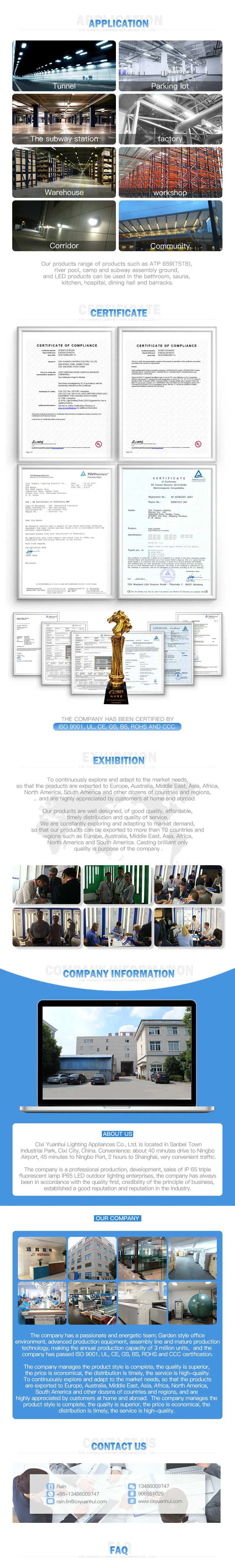 Model HP, 5FT 100W 120W 150W LED Linear High Bay