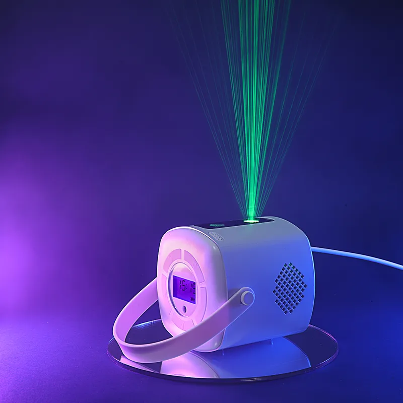 New Arrival Remote Control LED Laser Galactics Sky Projector Star Starry Night Light Projector with Alarm Clock for Kids