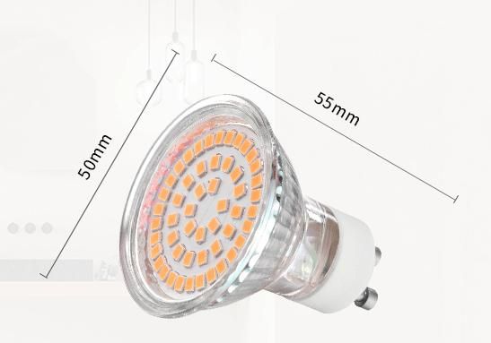 New Factory Price 3W 370-390lm Clear Cover GU10 LED Spotlight