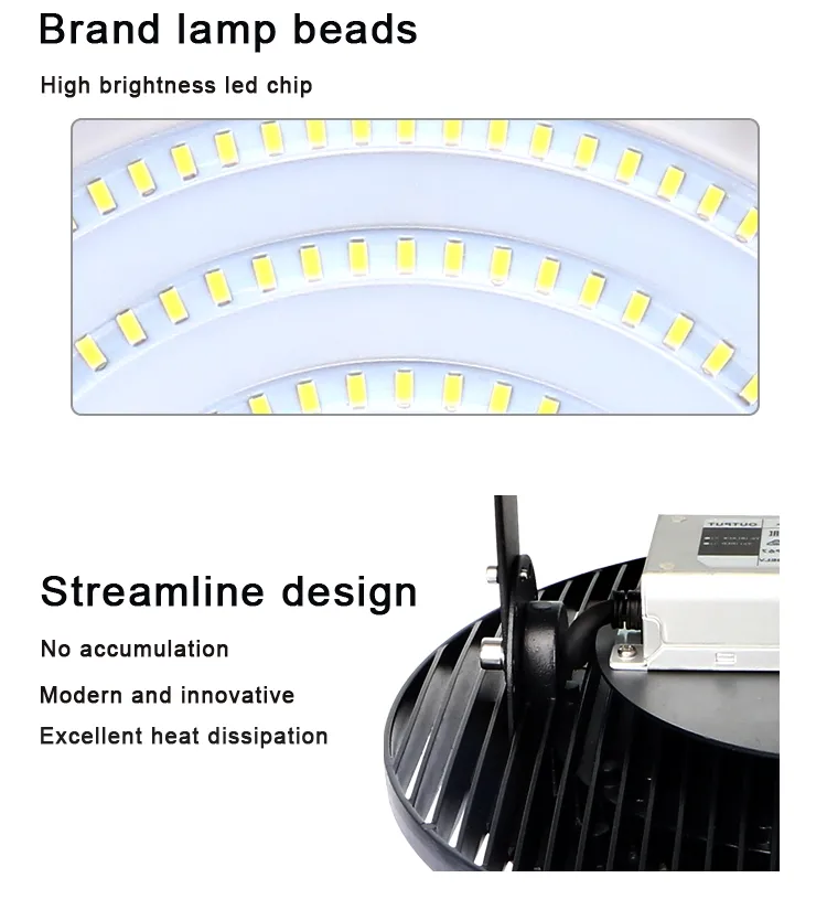 New IP65 Ce Waterproof Warehouse Light 100W 150W 200W UFO LED High Bay Light