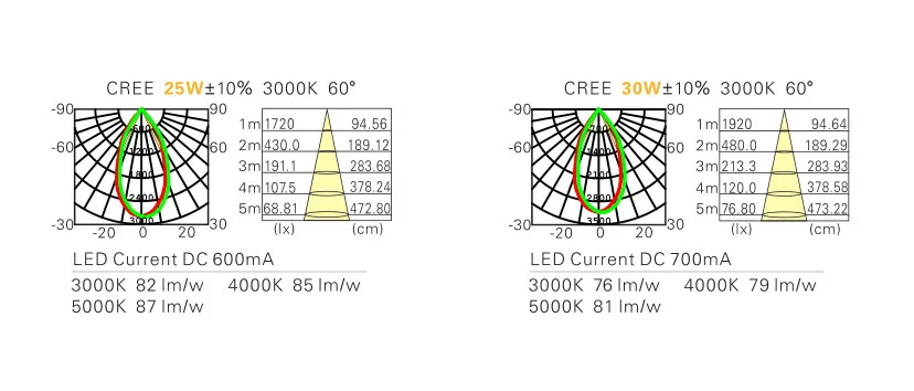 Nice Design 25W COB LED Grille Light