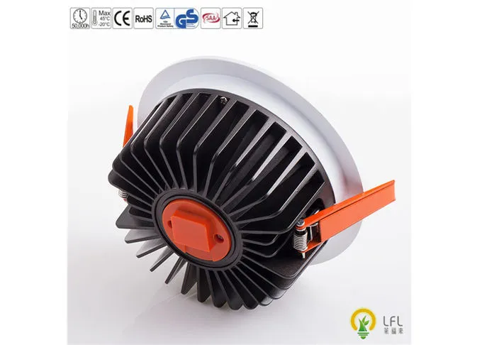 No Flicker CRI> 83 Replaceable Tiltable 4 Inches 20W More Than 100lpw LED Downlight for Hotels Apartments 5 Years