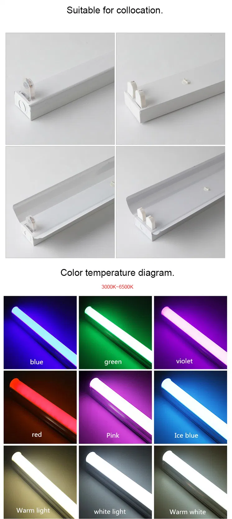 PF0.9 CRI>30 120lm/W 9W 18W CE Tube T8 New LED Tube