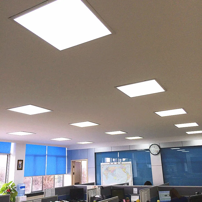 Recessed LED Panel Lighting Square Ceiling Troffer Retrofit Light 2X2 FT 600X600mm 36W/40W 6000-6500K Cool White 120lm/W