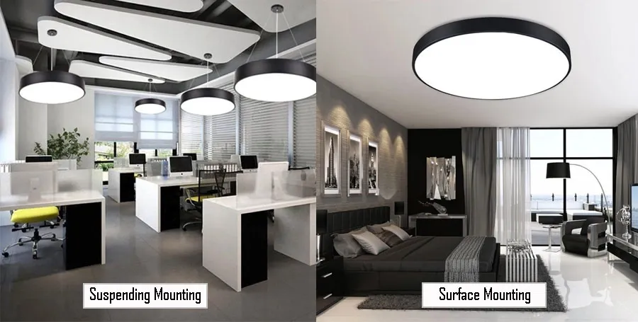 Round LED Pendant Light Dimmable for Residential Lighting Office Lighting