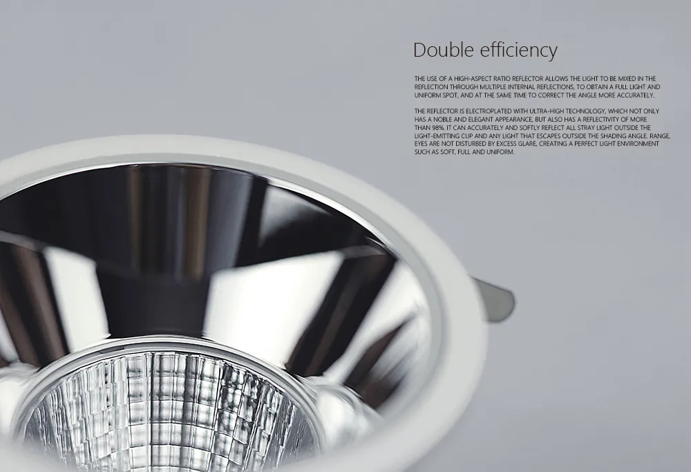 SAA CE RoHS Dimmable 9W 12W COB LED Hotel Downlight