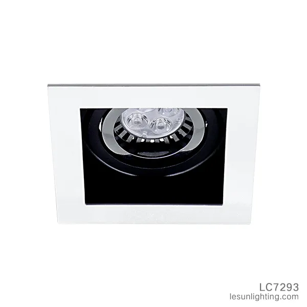 Silver LED Recessed Indoor High Power Grille Lamp, Downlight Ceiling Venture Light 50W LC7293