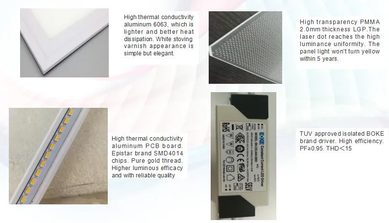 SMD4014 36W 40W 90lm-120lm Ceiling LED Panel Light