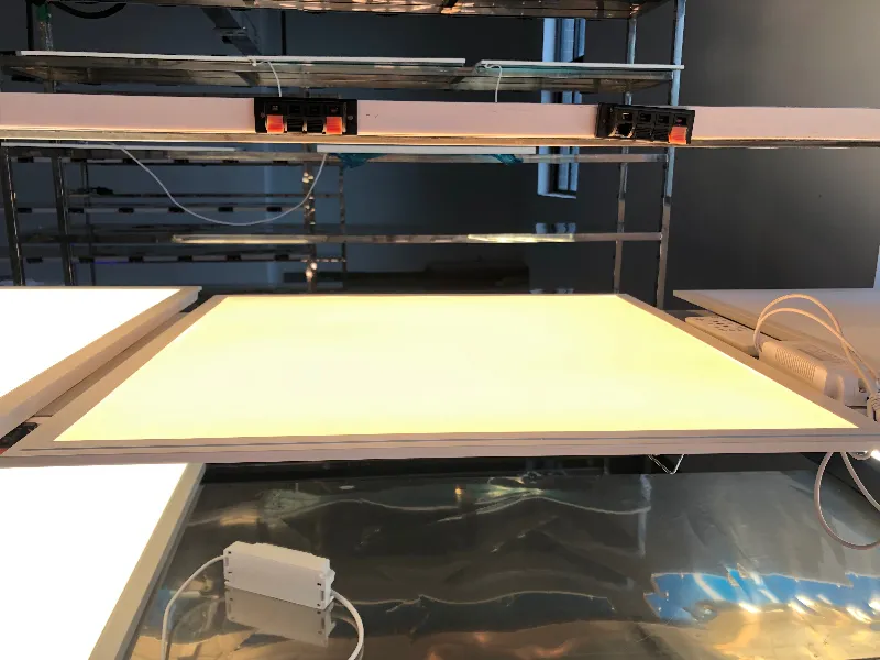 Square Slim Aluminum Frame 36W 40W LED Panel Light for Comercial Lighting