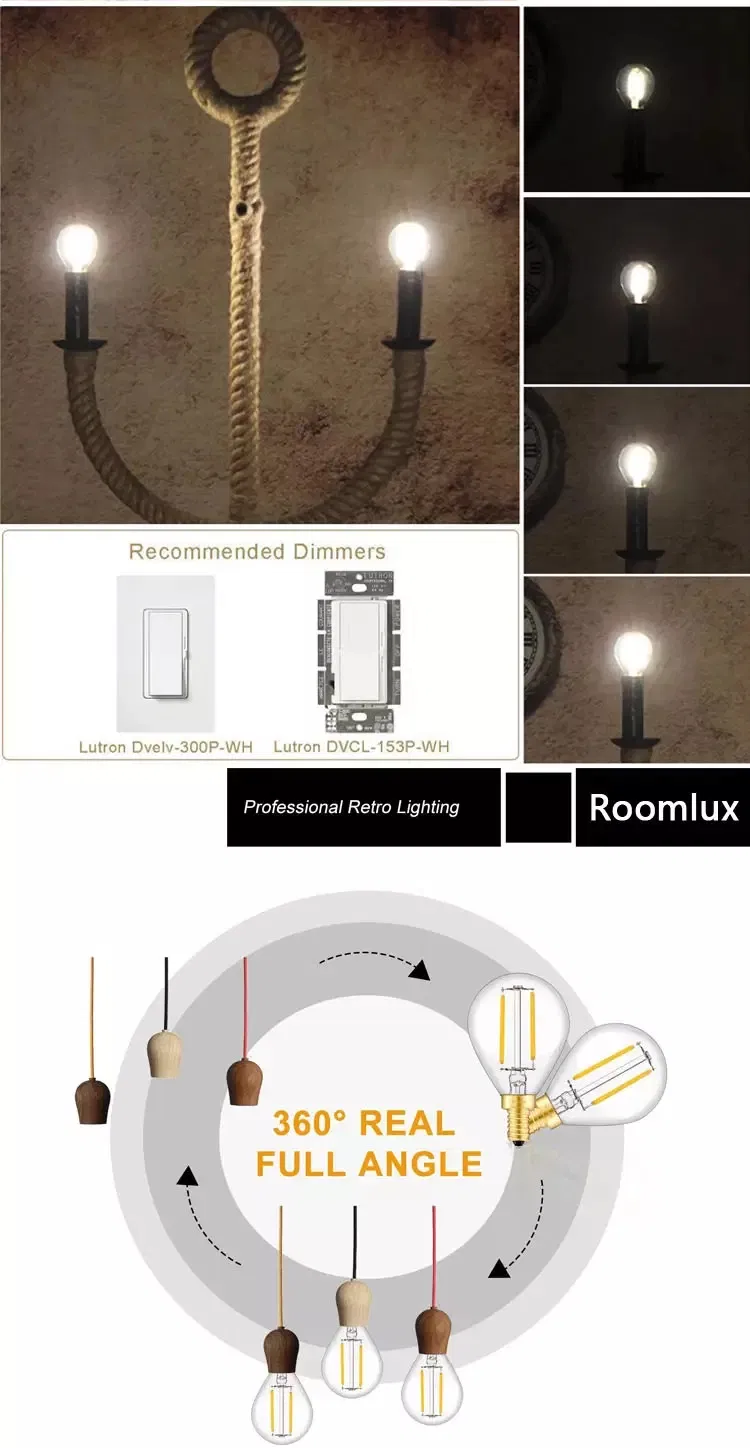 Wholesale Ce UL Saso 3W-8W E14 Clear Mini Global LED Filament Lamp Made in China for Home & Business Indoor Lighting From Best Distributor Factory