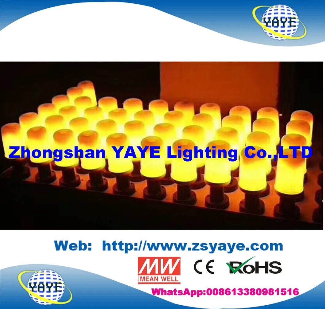 Yaye 18 New! ! Popular! ! Fire Effec Light LED Flame Bulb Dynamic Corn Moving E27 Flickering Lamps